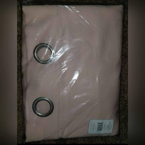 Sateen Blush Curtain Panels - Picture 5 of 5